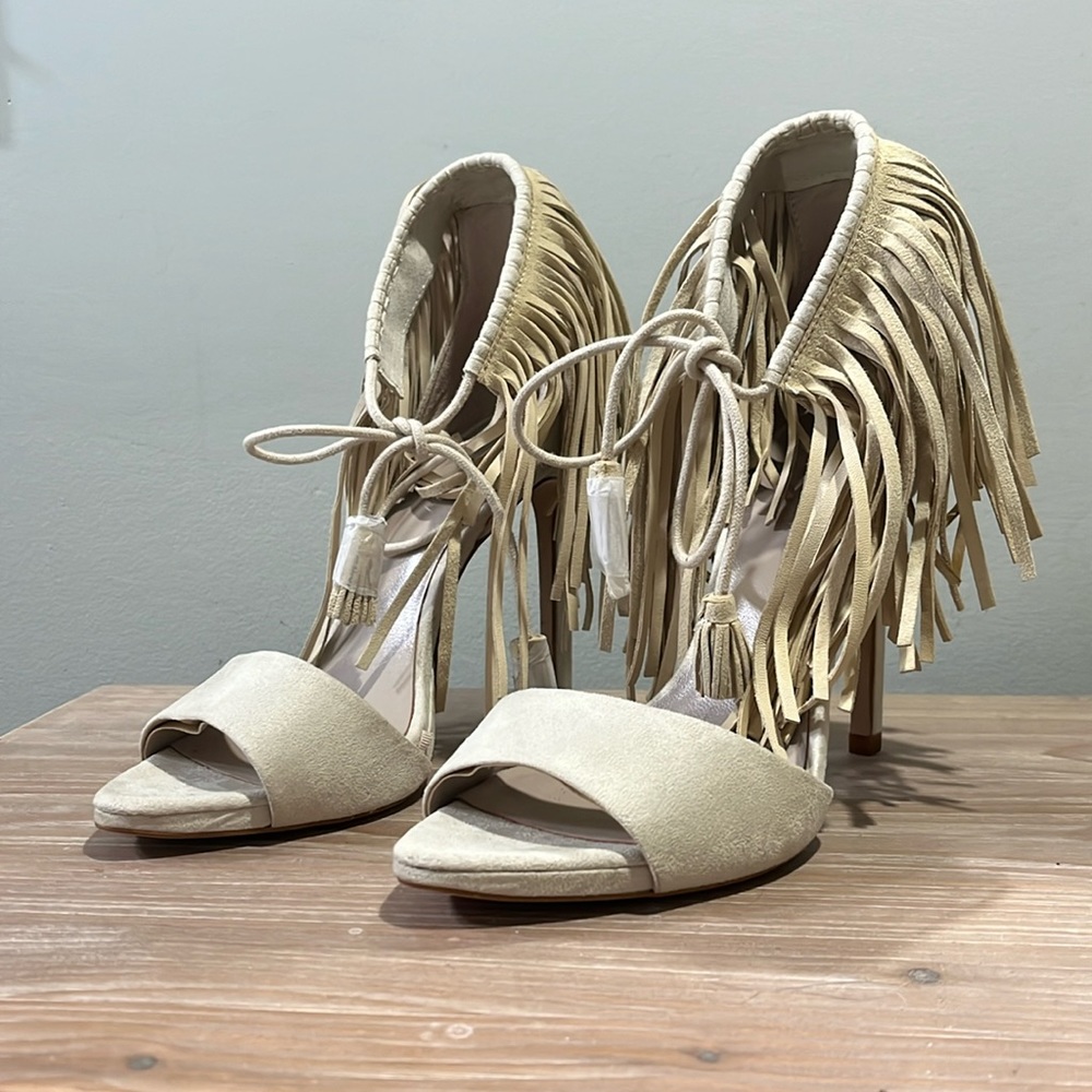 Zara Fringe Heels
